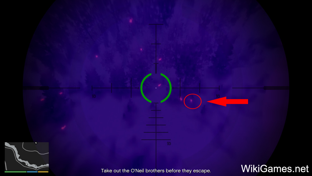 Bigfoot Location in GTA 5: Predator - Thermal Scope