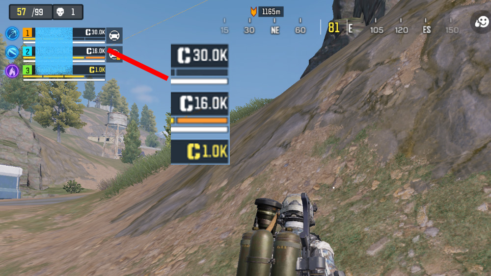 Buy Stations: C Next to Name is Money in Call of Duty: Mobile