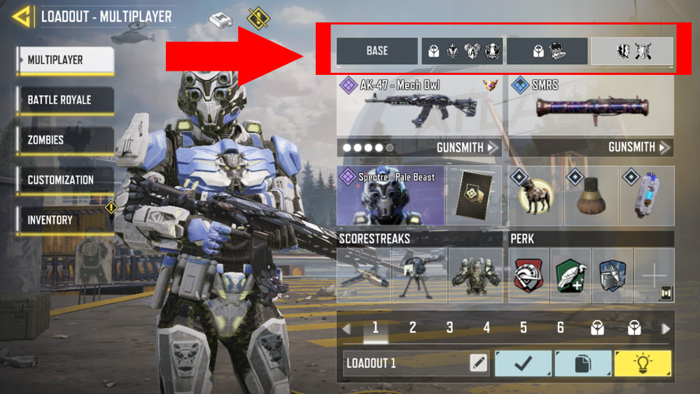Can't Change Weapon in Multiplayer Loadout in Call of Duty: Mobile