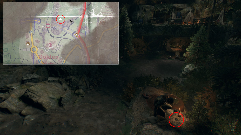 Excalibur and Stones Locations in Dying Light: The Beast - Villa Area - Stone Sigil: Shadow - Map