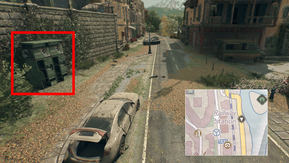 Railway Station Parcel Locker Location in Dying Light: The Beast - Map