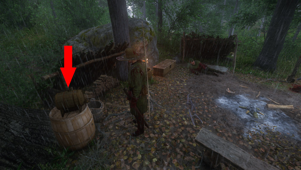 Find the gamekeeper Vostatek in Kingdom Come: Deliverance 2 - Water Barrel