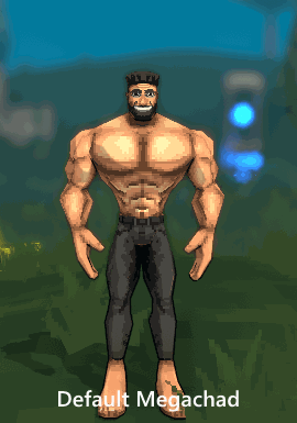Characters in Megabonk - Megachad - Default Megachad