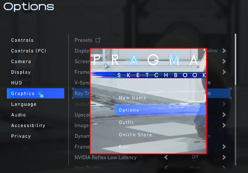 Black Bars in Pragmata - Options - Graphics