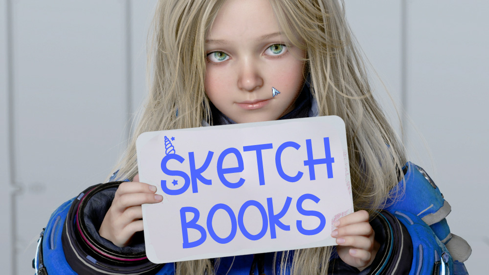 Sketchbooks in Pragmata