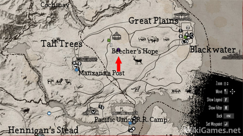 Red Dead Redemption - I know You - Third Encounter - Strange Man Location on Map