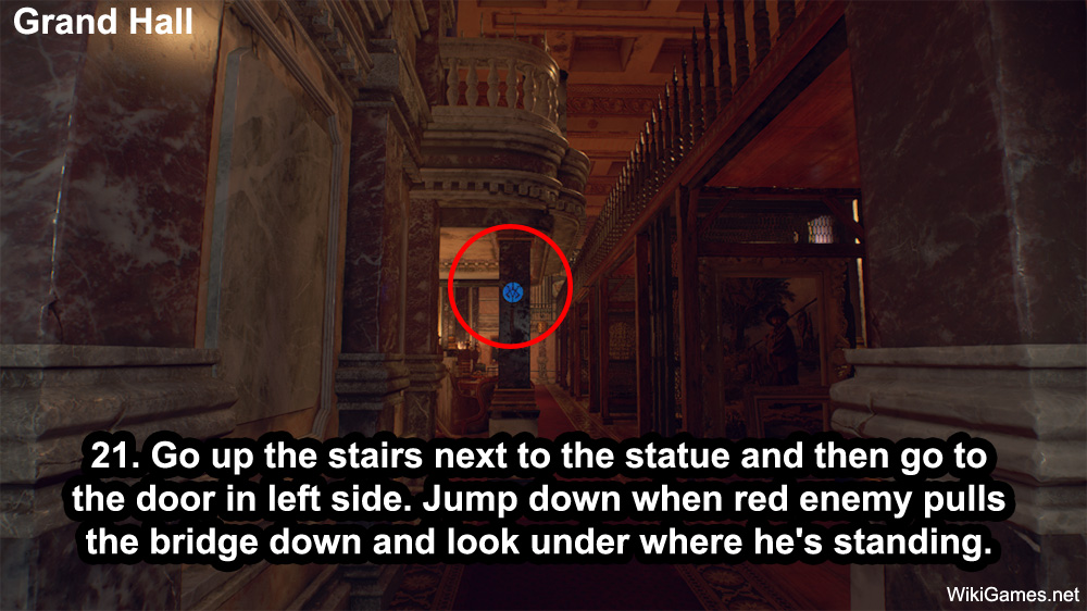 Blue Medallion Locations in Resident Evil 4 Remake - Grand Hall - 21