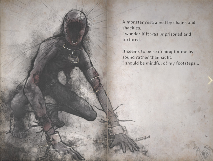 Monsters in Silent Hill f - Dark Shrine - Shackled Monster - Journal