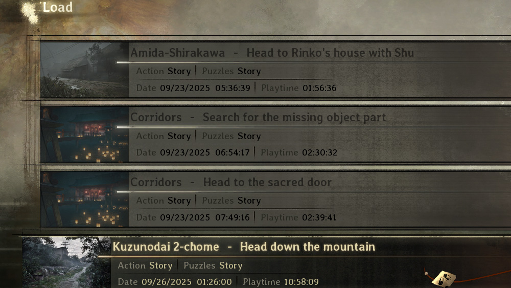 Save Files in Silent Hill f