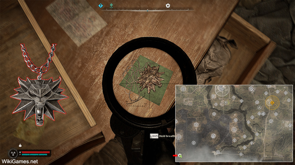 Easter Eggs in S.T.A.L.K.E.R. 2: Heart of Chornobyl - Witcher Medallion