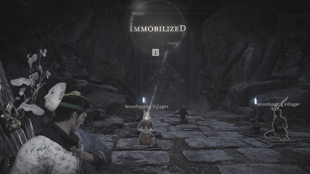 Decipher How to Open the Stone Door in Where Winds Meet - Worshiping Villagers