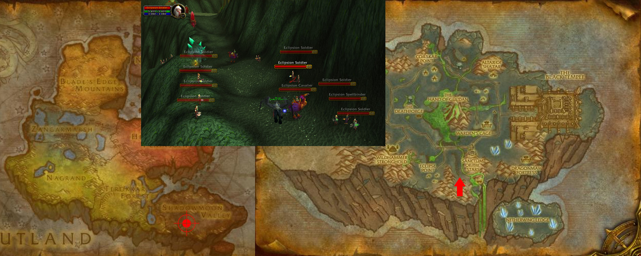 Best Netherweave Cloth Farming Spot in World of Warcraft - Path of Conquest in Shadowmoon Valley