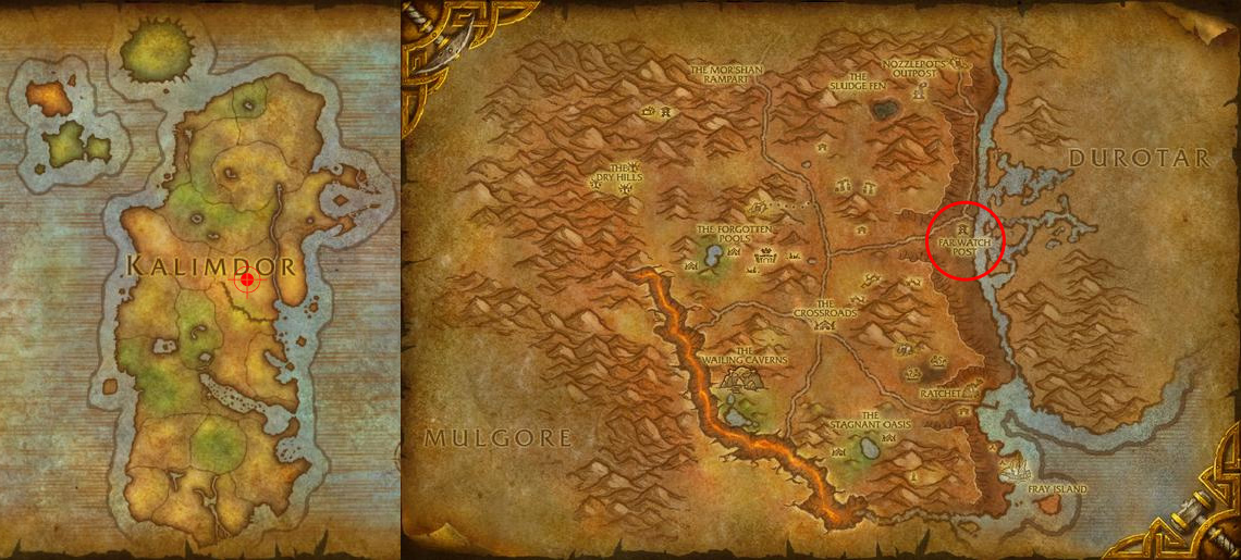 Horde Leveling Guide 1-90 for World of Warcraft: Mists of Pandaria - 10 to 20 - Northern Barrens