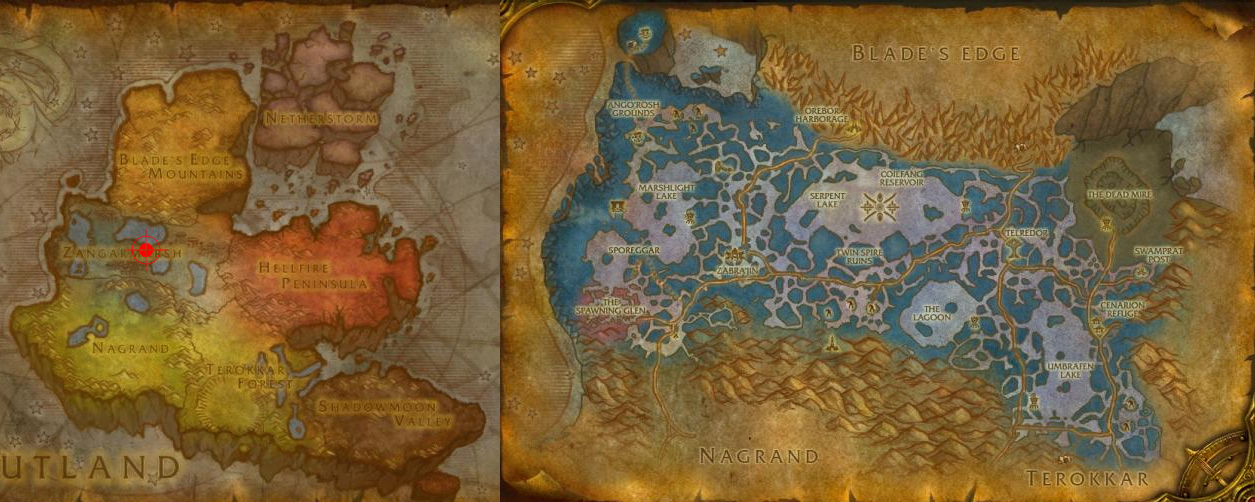 Horde Leveling Guide 1-90 for World of Warcraft: Mists of Pandaria - 61 to 64 - Zangarmarsh