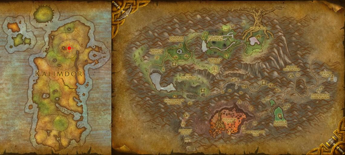 Horde Leveling Guide 1-90 for World of Warcraft: Mists of Pandaria - 80 to 82 - Mount Hyjal