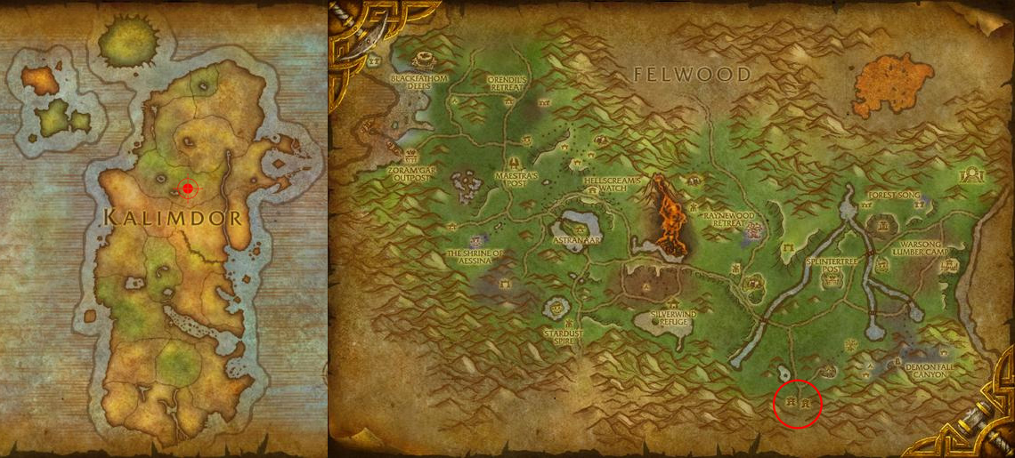 Horde Leveling Guide 1-90 for World of Warcraft: Mists of Pandaria - 20 to 25 - Ashenvale