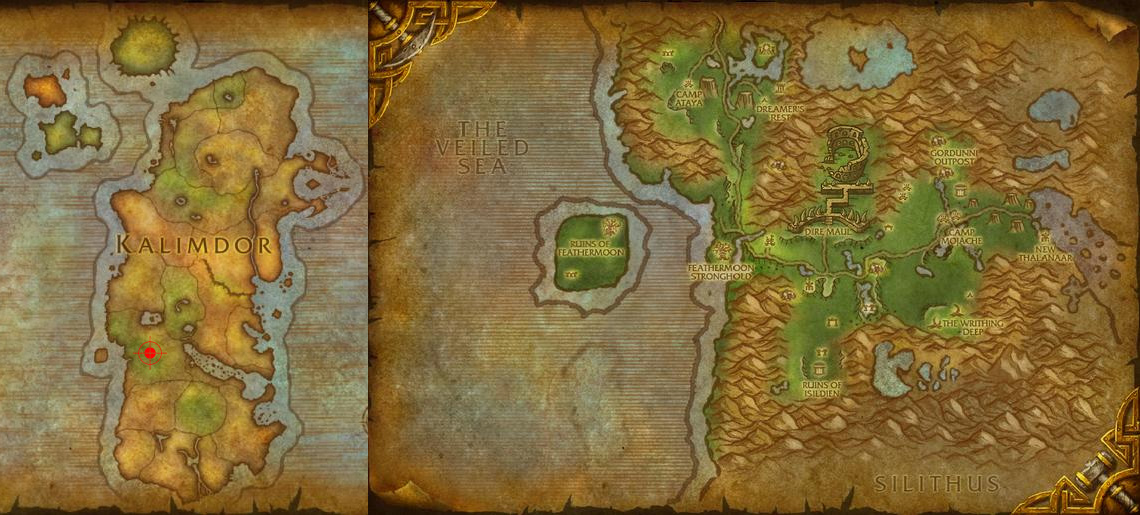 Horde Leveling Guide 1-90 for World of Warcraft: Mists of Pandaria - 35 to 40 - Ferals