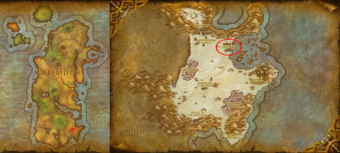 Horde Leveling Guide 1-90 for World of Warcraft: Mists of Pandaria - 45 to 50 - Tanaris