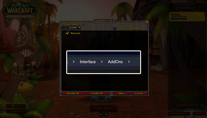 How to install Addon in World of Warcraft: Mists of Pandaria